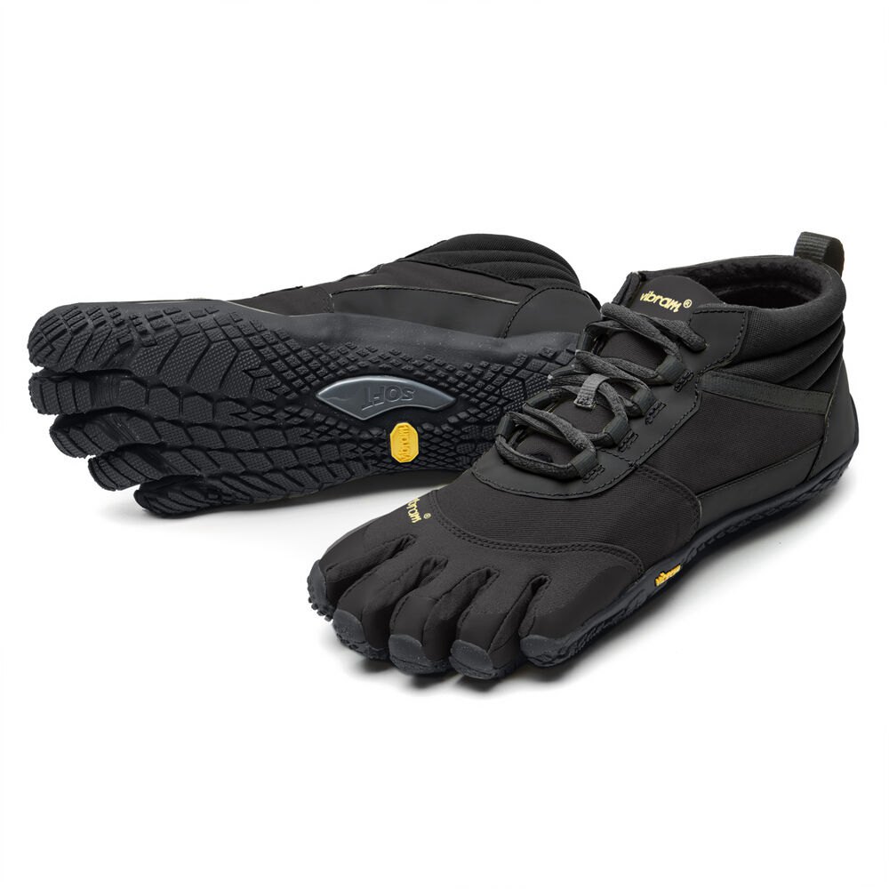 Vibram Five Fingers Womens Trail Shoes - Black - V-Trek Insulated - 18032-KXRA